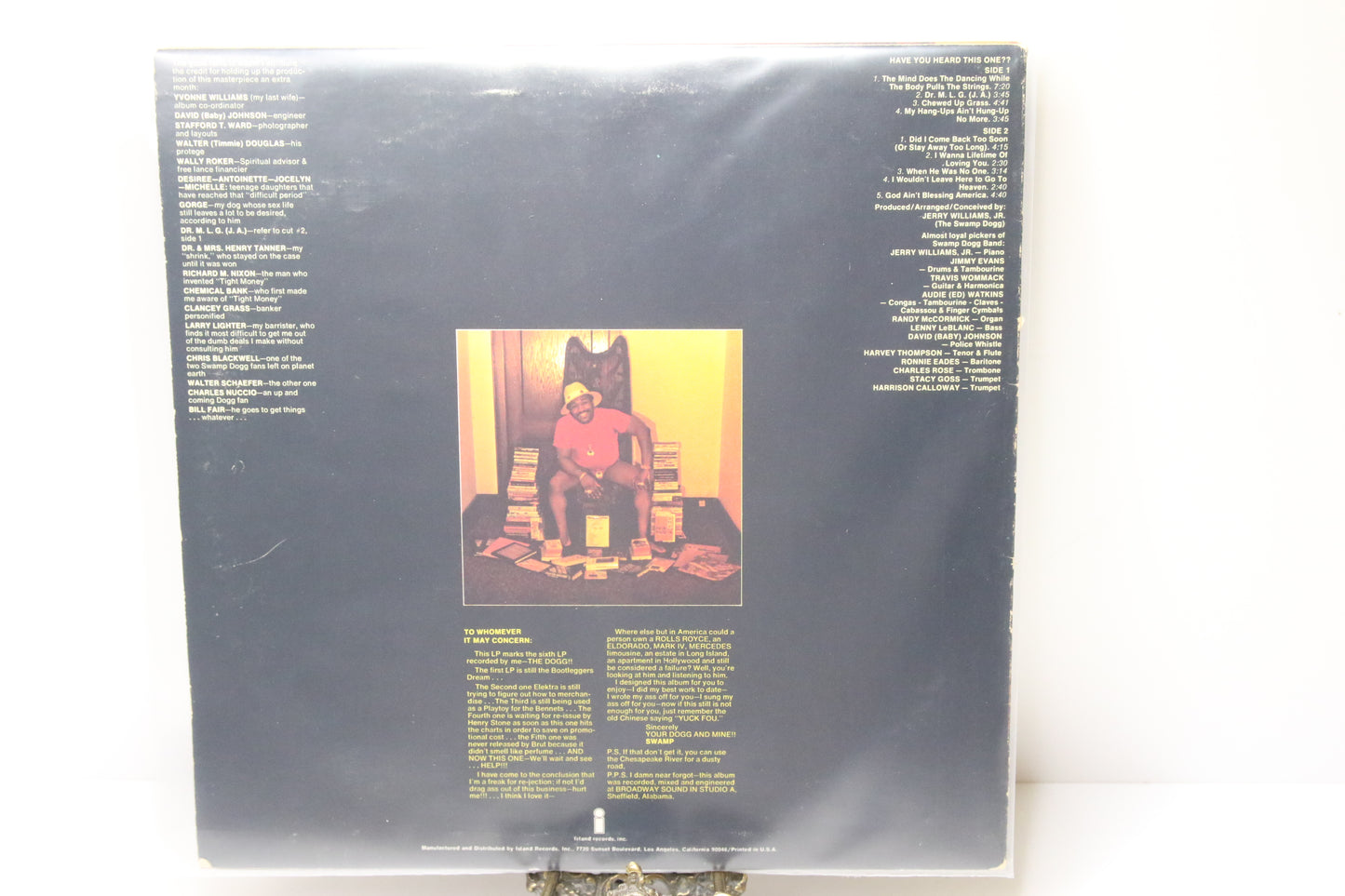 Swamp Dogg Have you Heard This Story ?? Lp-levy