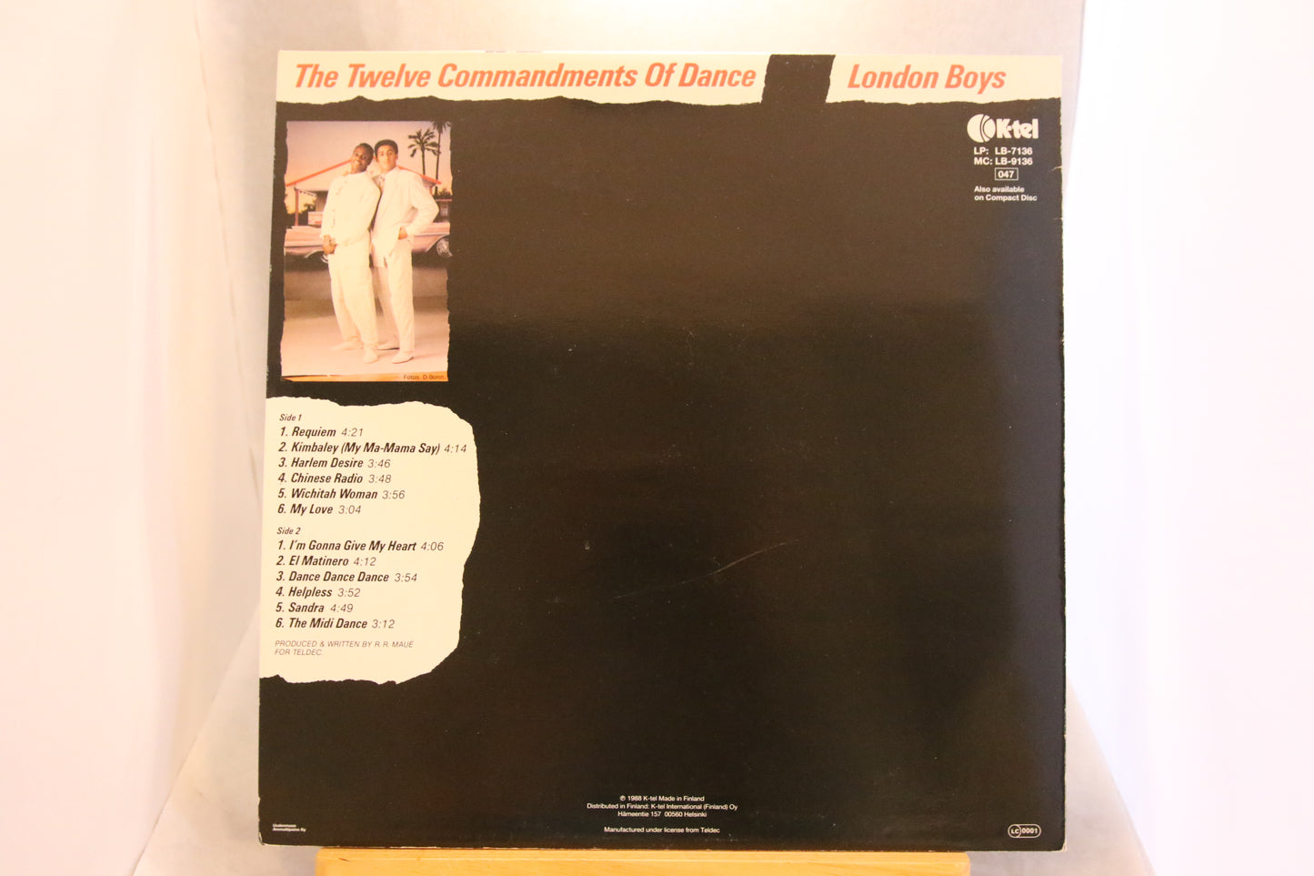 London Boys The Twelve Commandments of Dance Lp-levy
