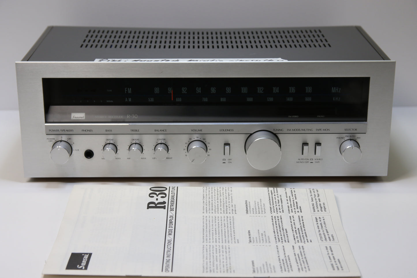 Sansui R30 Vahvistin Viallinen