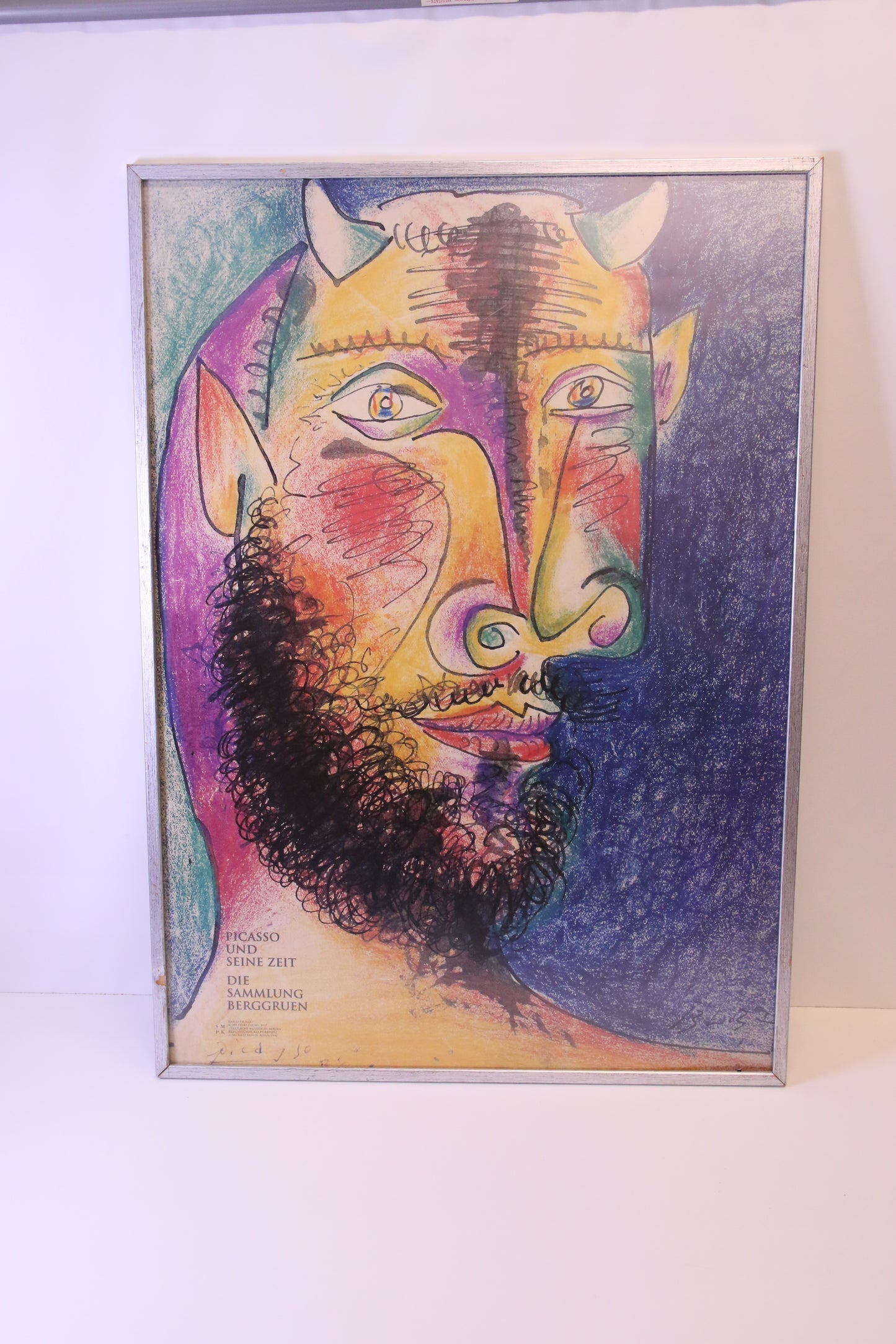 "Pablo Picasso" Kehystetty Näyttelyjuliste Minotaurin pää