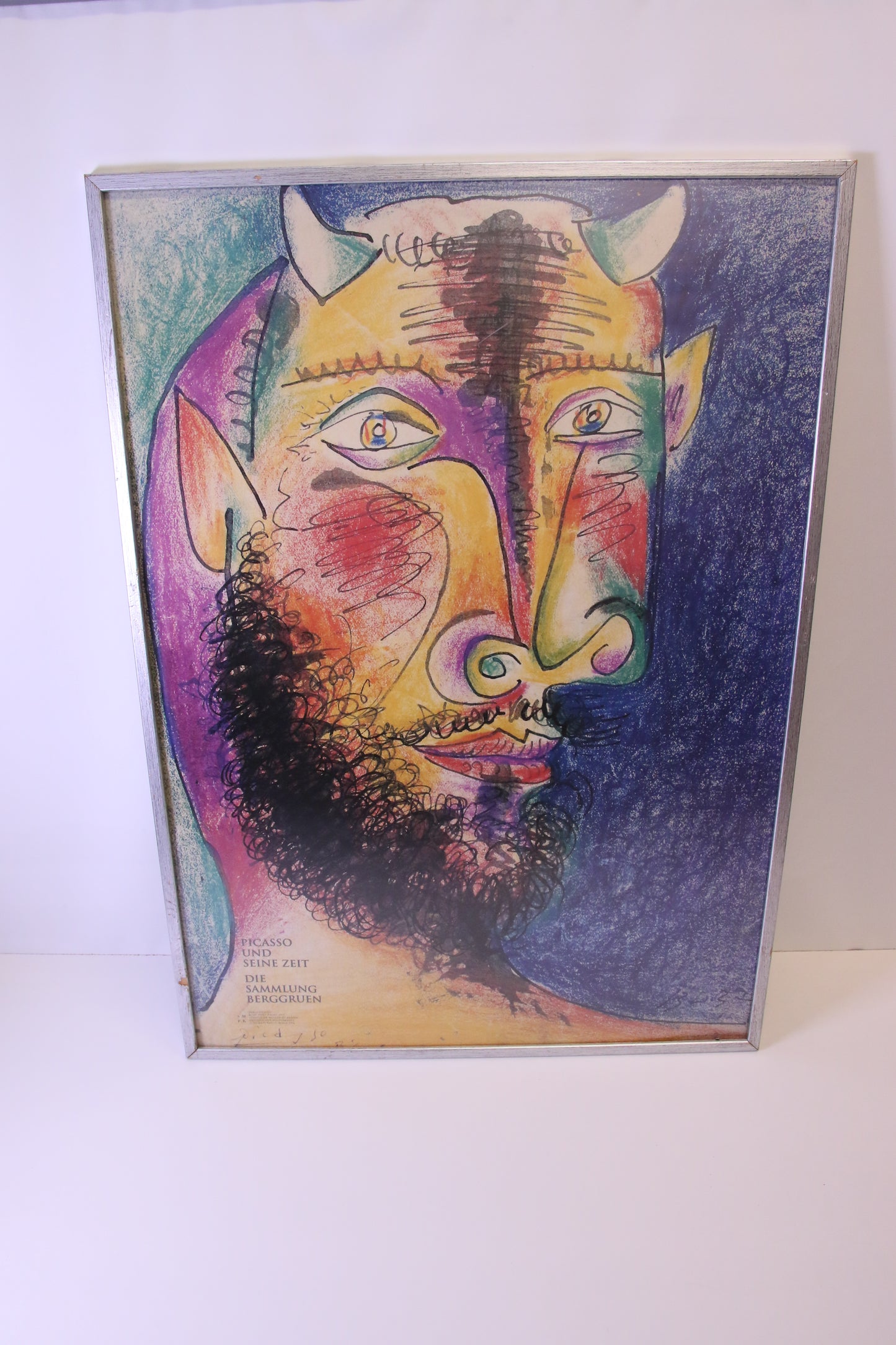 "Pablo Picasso" Kehystetty Näyttelyjuliste Minotaurin pää