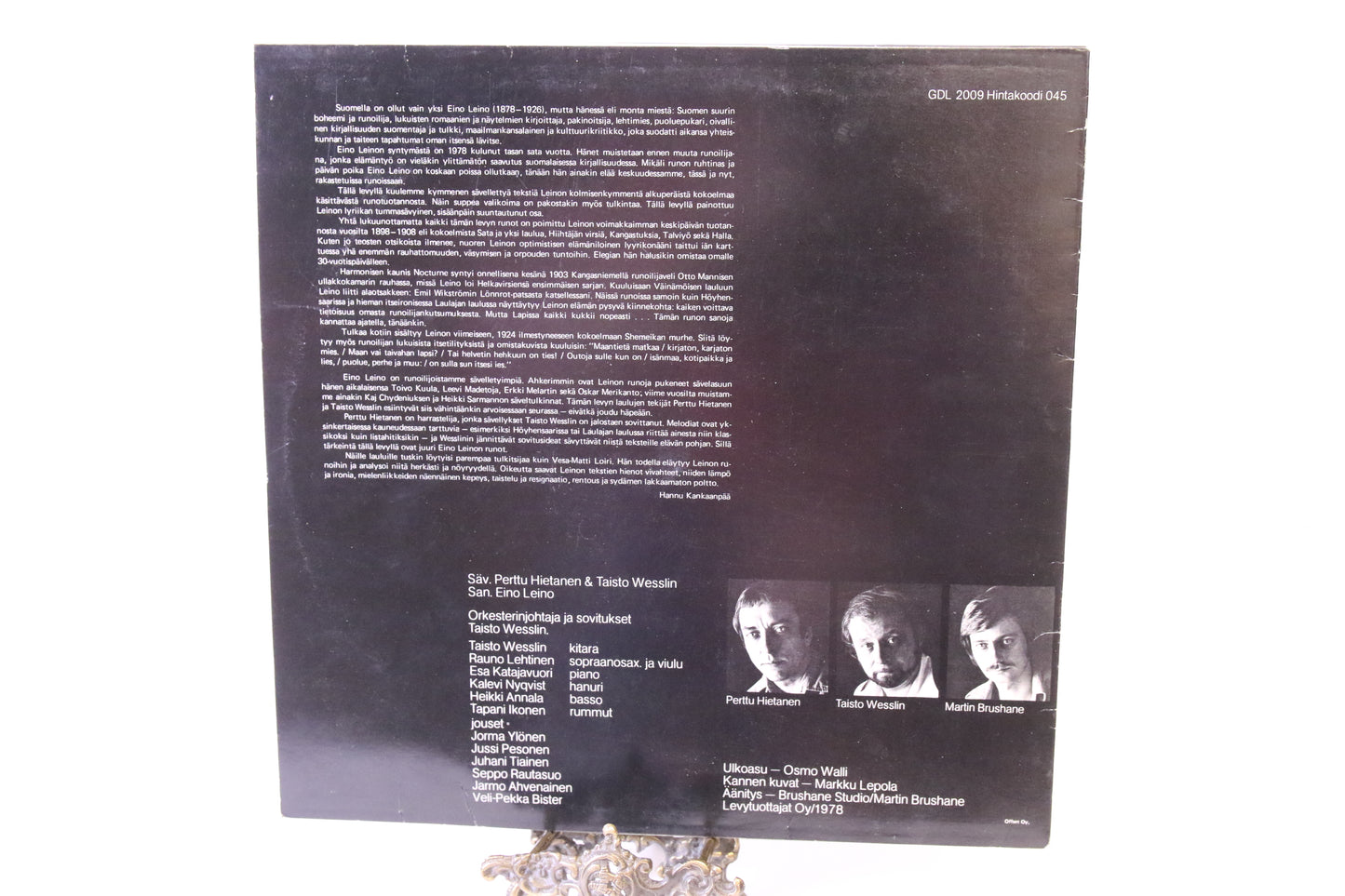 Vesa-Matti Loiri Eino Leino Lp-levy