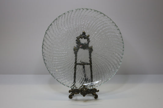 Riihimäen lasi Kehrä iso lasilautanen Nanny Still