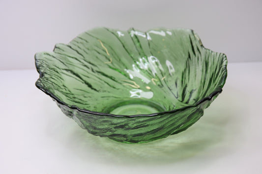 Riihimäen lasi Ultra Vihreä kulho Pertti Kallioinen