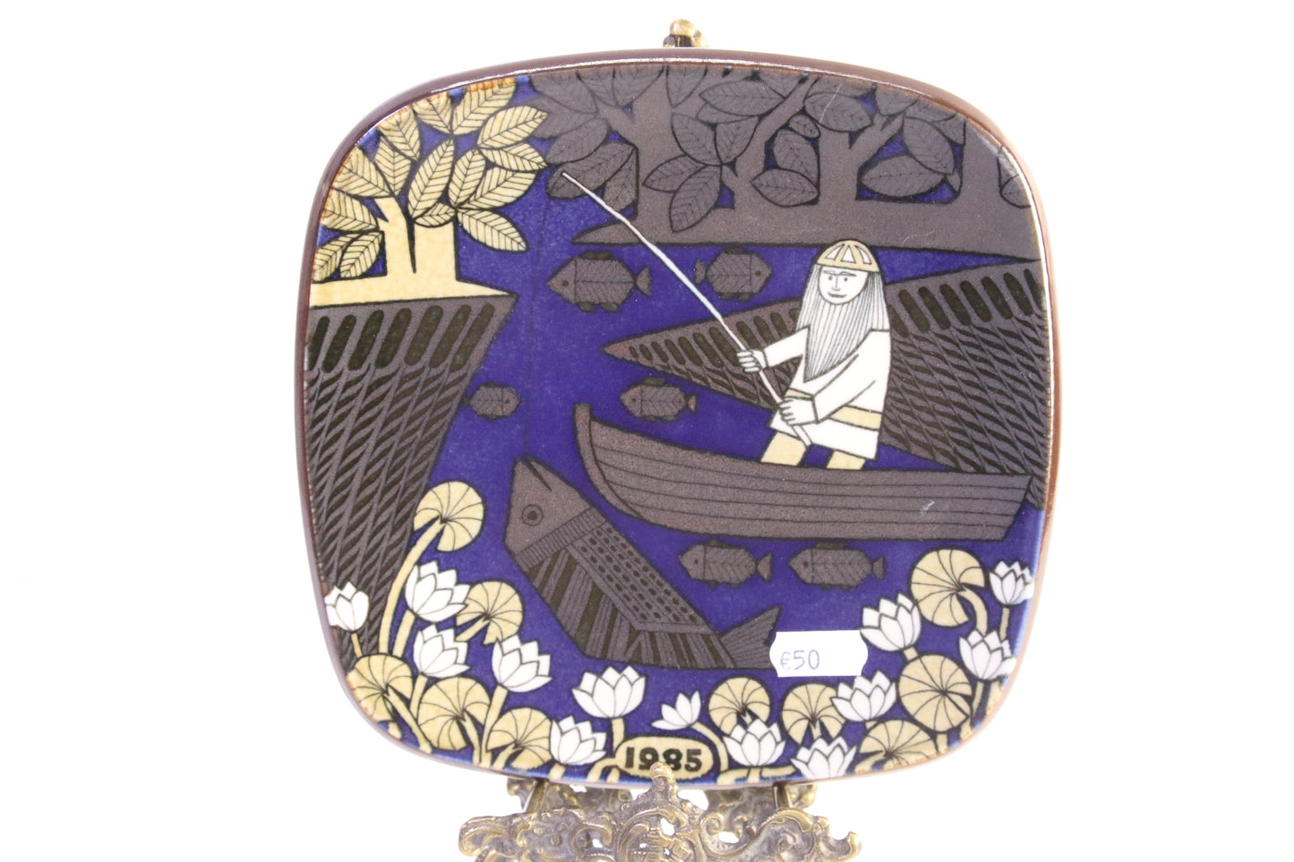 Arabia Kalevala seinälautanen 1985