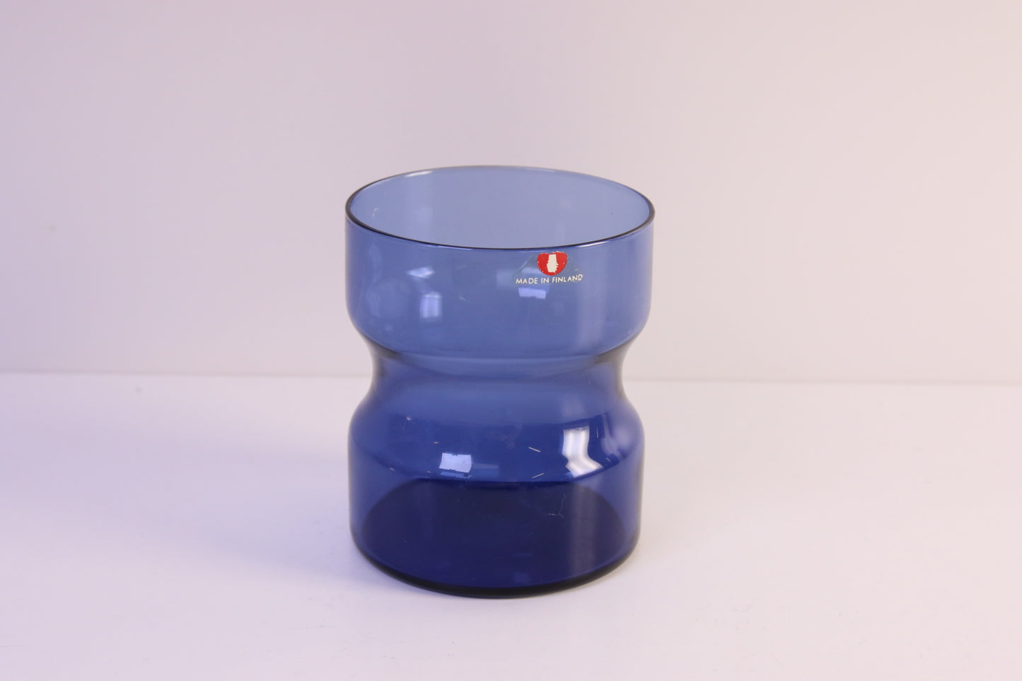 Iittala Tsaikka Sininen lasi Timo Sarpaneva