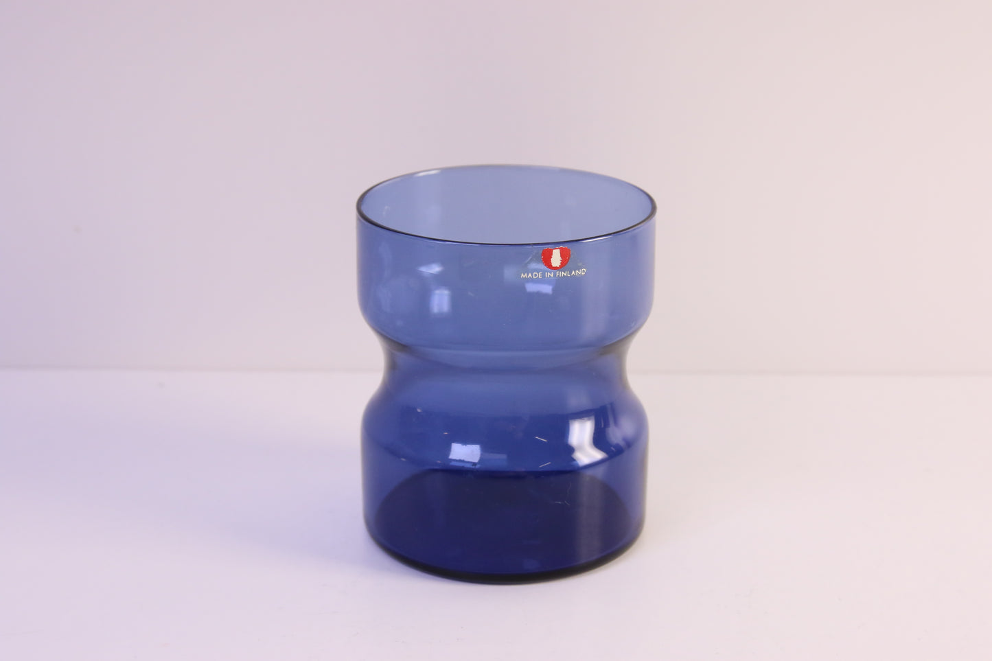 Iittala Tsaikka Sininen lasi Timo Sarpaneva