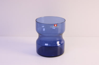 Iittala Tsaikka Sininen lasi Timo Sarpaneva