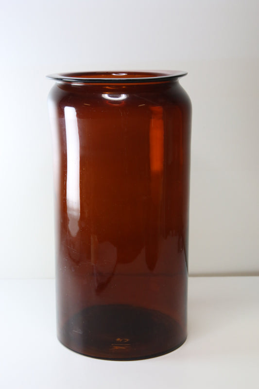 Riihimäen lasi Ruskea narupurkki