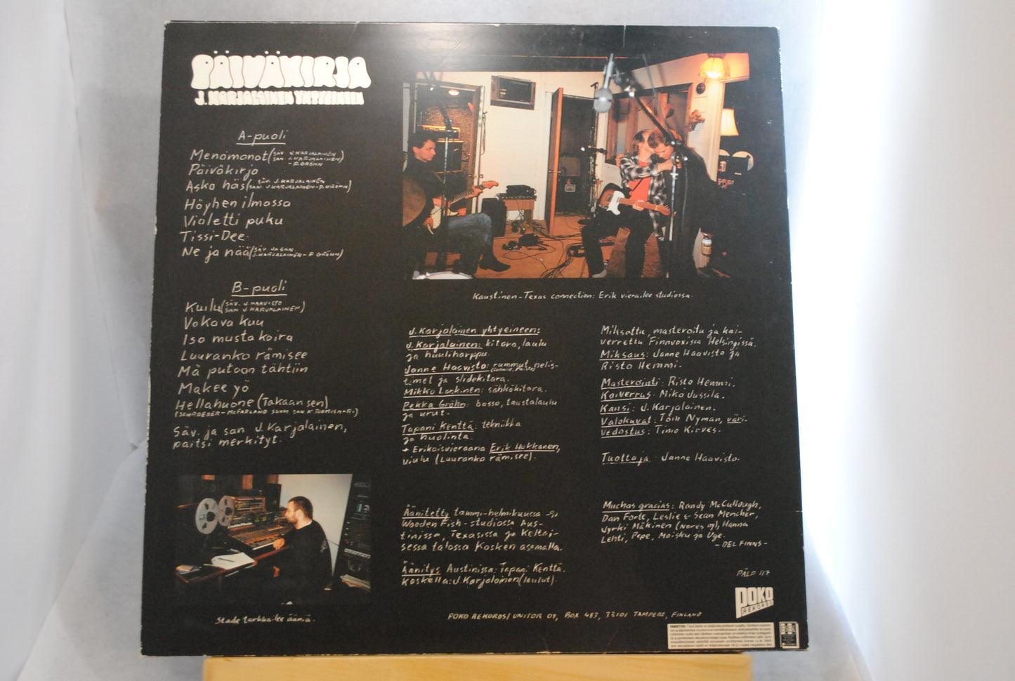 J Karjalainen yhtyeineen Päiväkirja Lp-levy