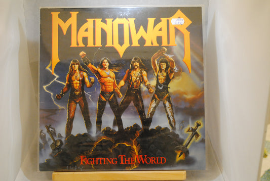 Manowar Fighting the World Lp-levy