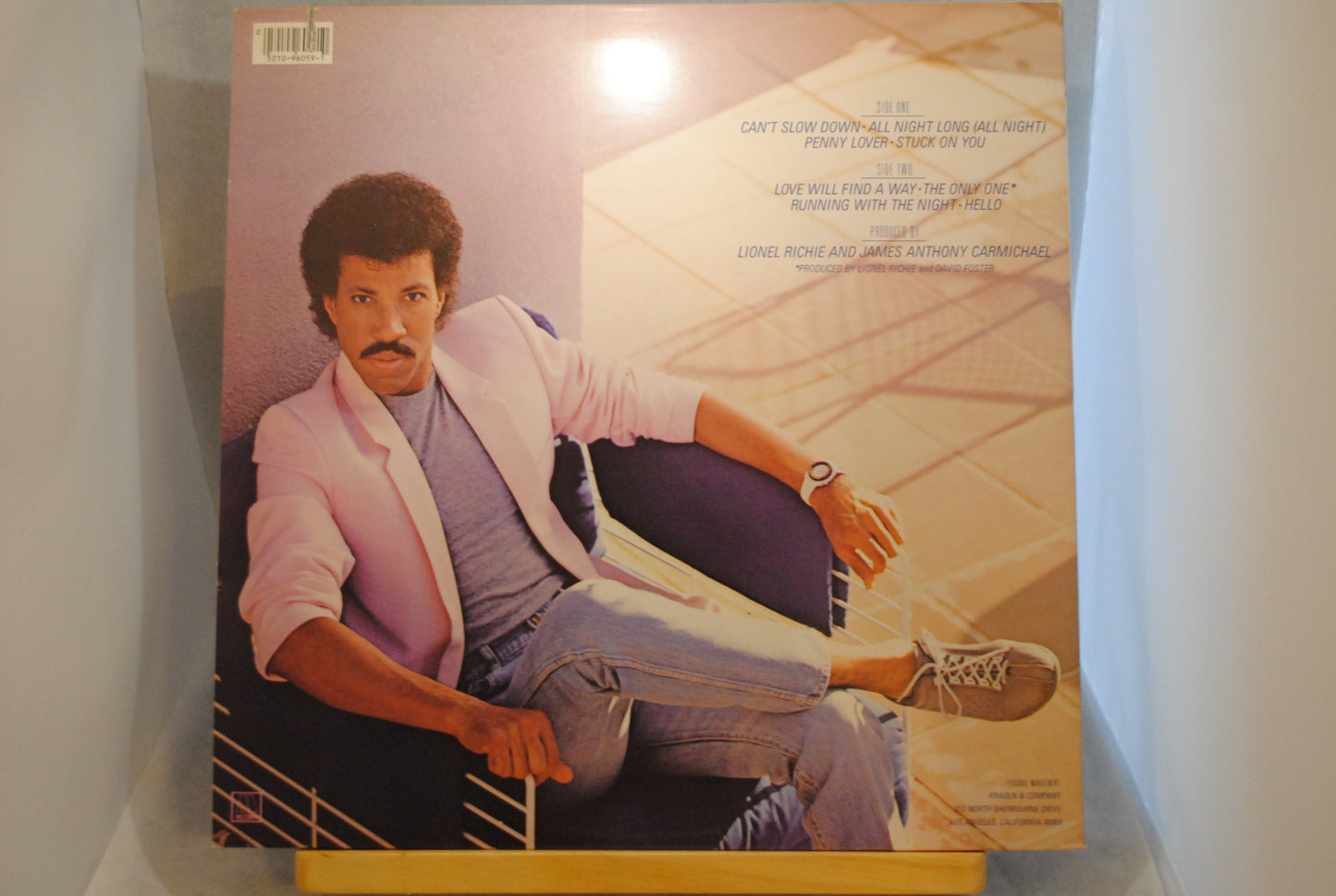 Lionel Richie Can´t Slow Down Lp-levy