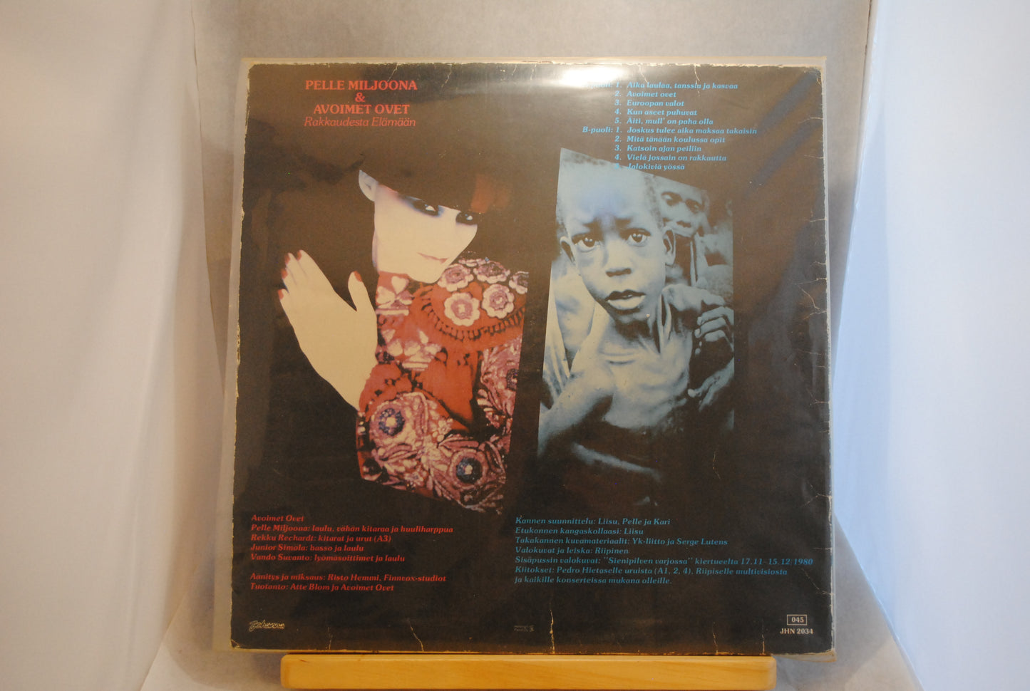 Pelle Miljoona & Avoimet ovet Rakkaudesta elämään Lp-levy