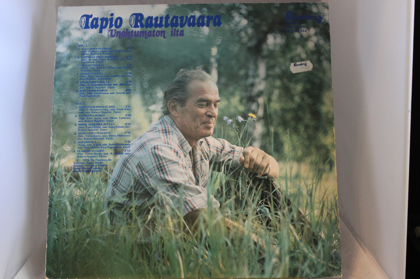 Tapio Rautavaara Unohtumaton ilta lp-levy