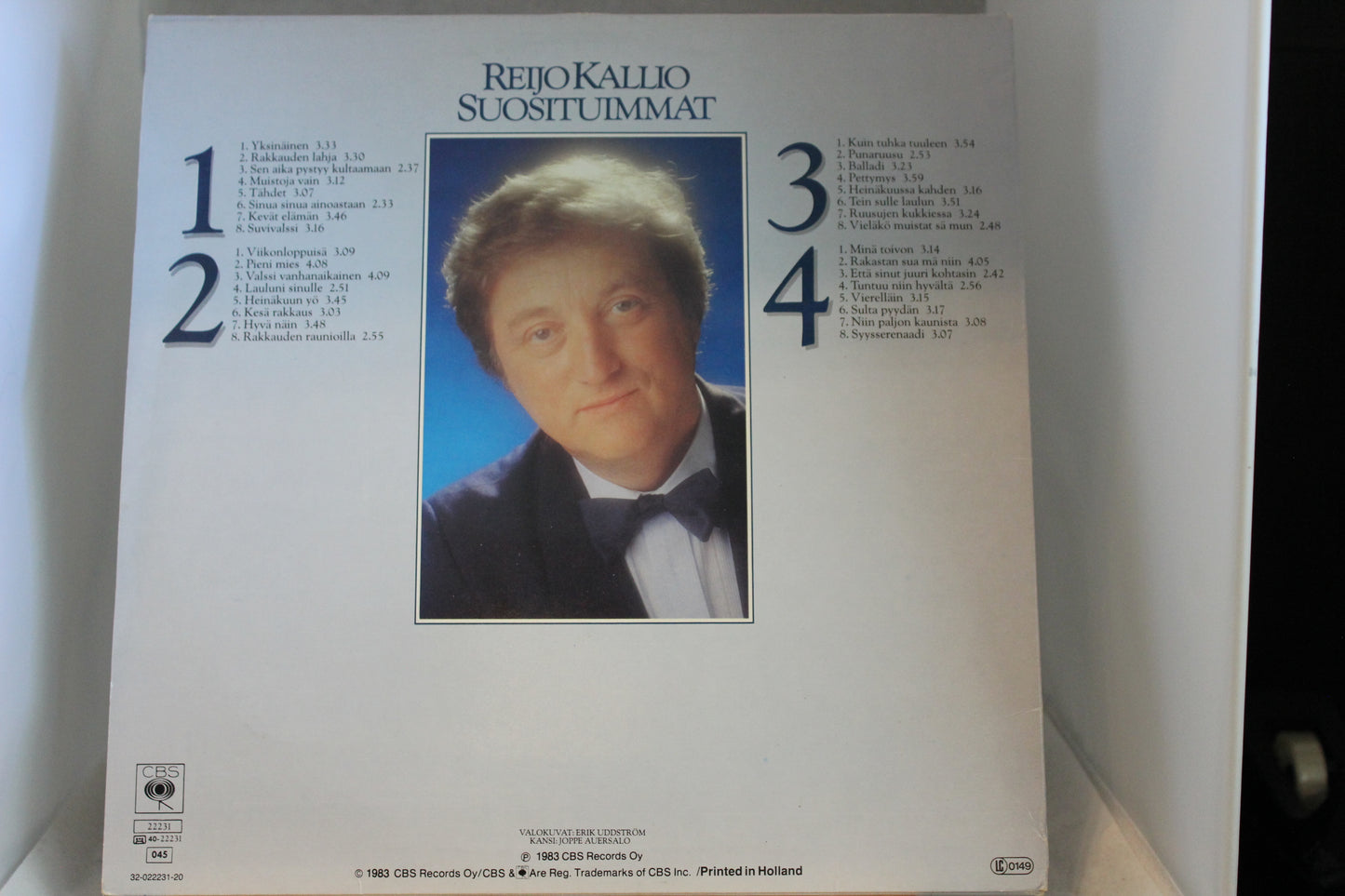 Reijo Kallio Suosituimmat Tupla lp-levy