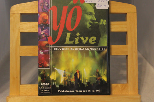 Yö Live 20 vuotisjuhlakonsertti DVD levy