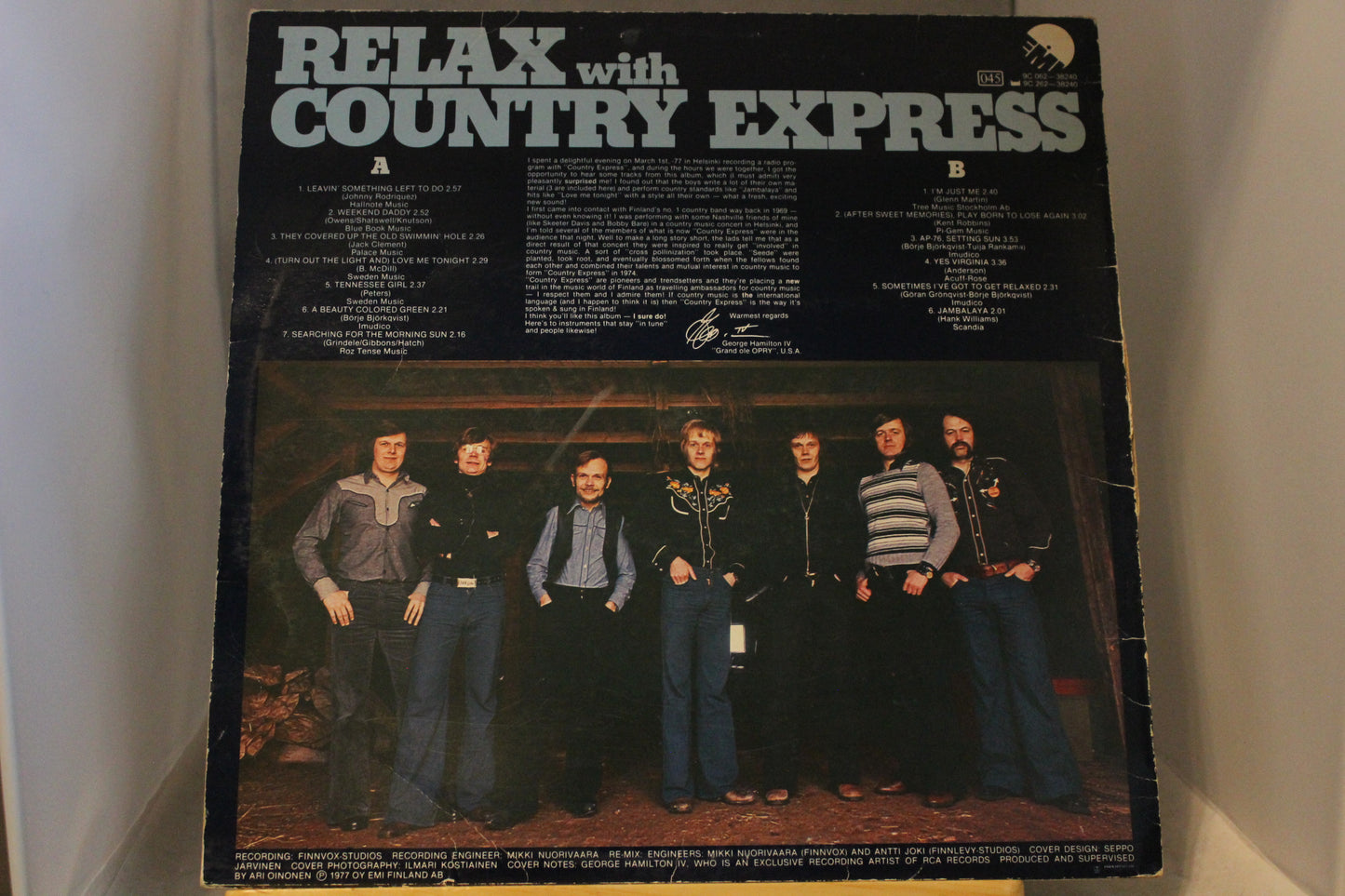 Relax with Country Express lp-levy