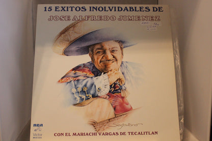 Jose Alfredo Jimenez 15 exitos inolvidabies de lp-levy