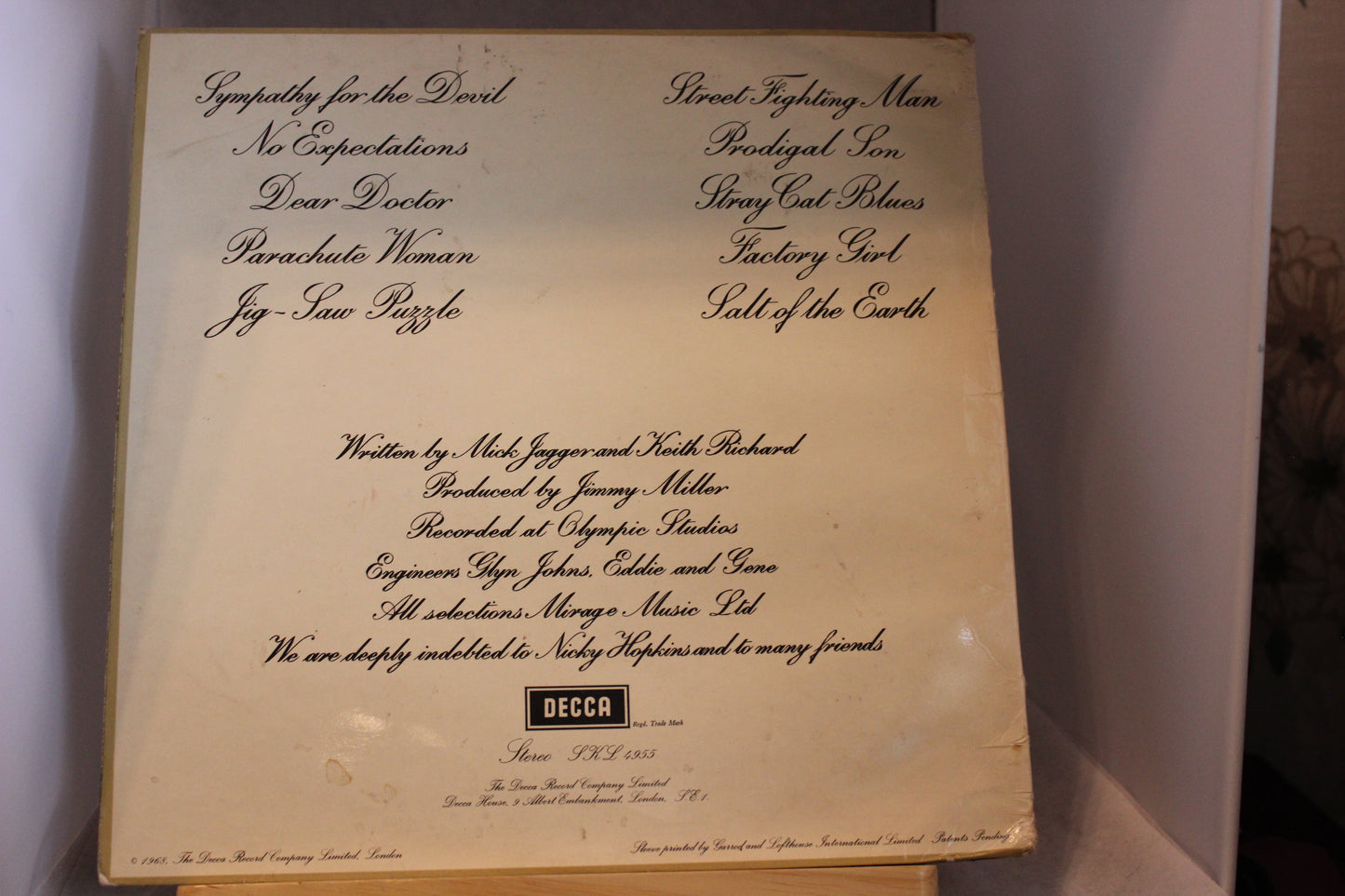 The Rolling Stones Beggars Banguet lp-levy