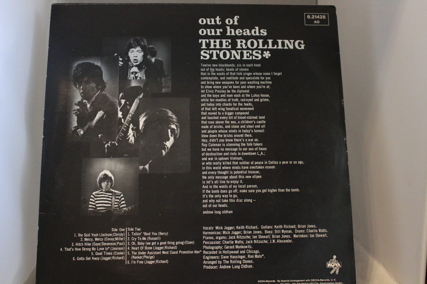 The Rolling Stones out of our heads lp-levy