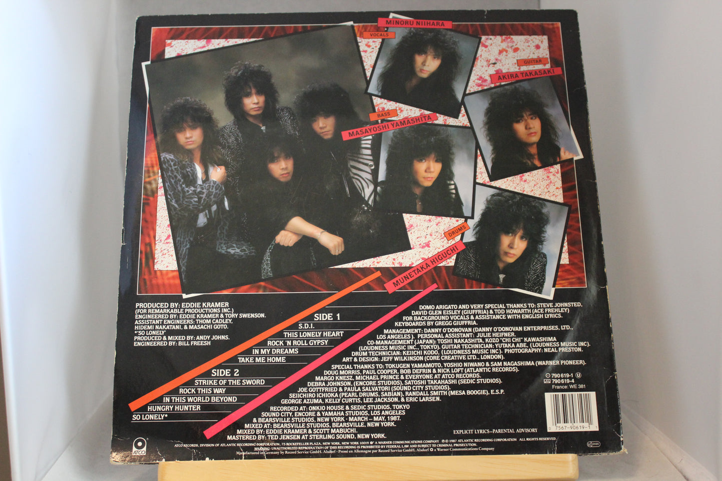 Loudness Hurricane eyes lp-levy