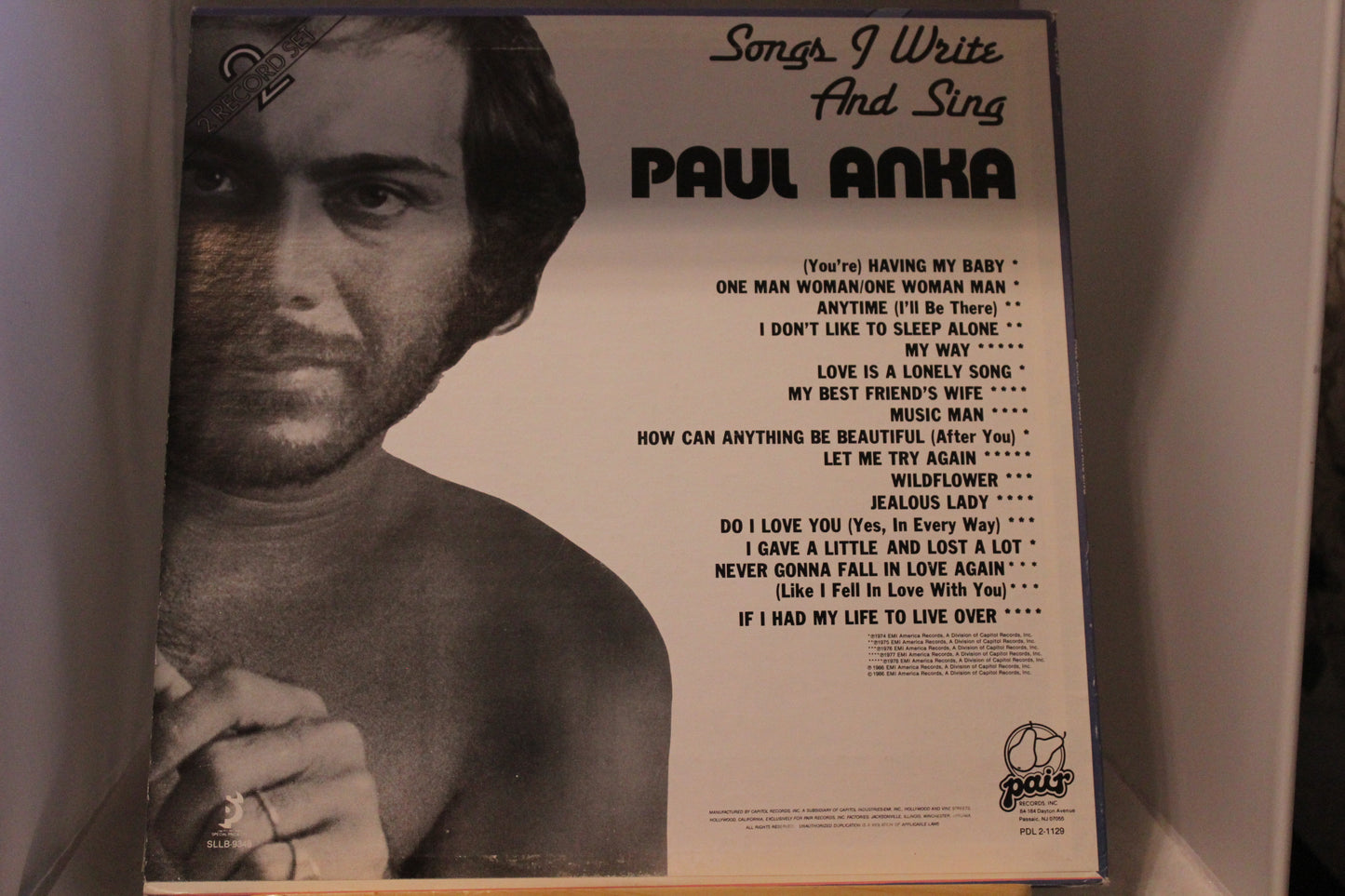 Paul Anka Song i wrote and sing Tupla lp-levy