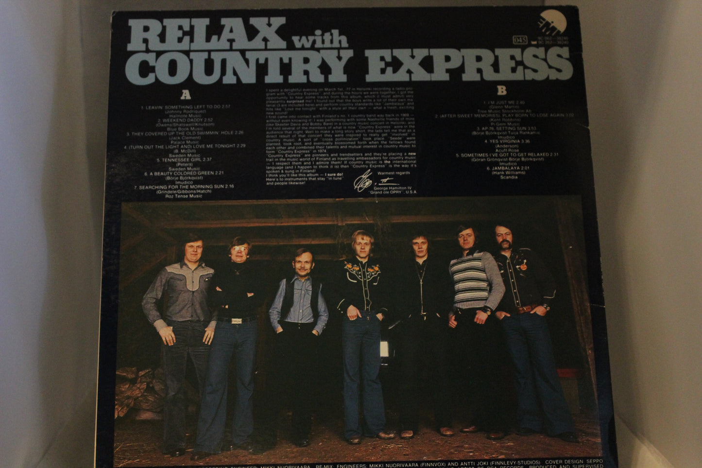 Relax with Country Express lp-levy