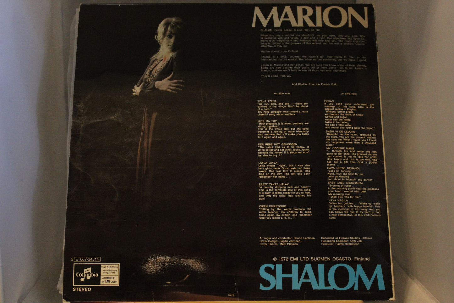 Marion Shalom lp-levy