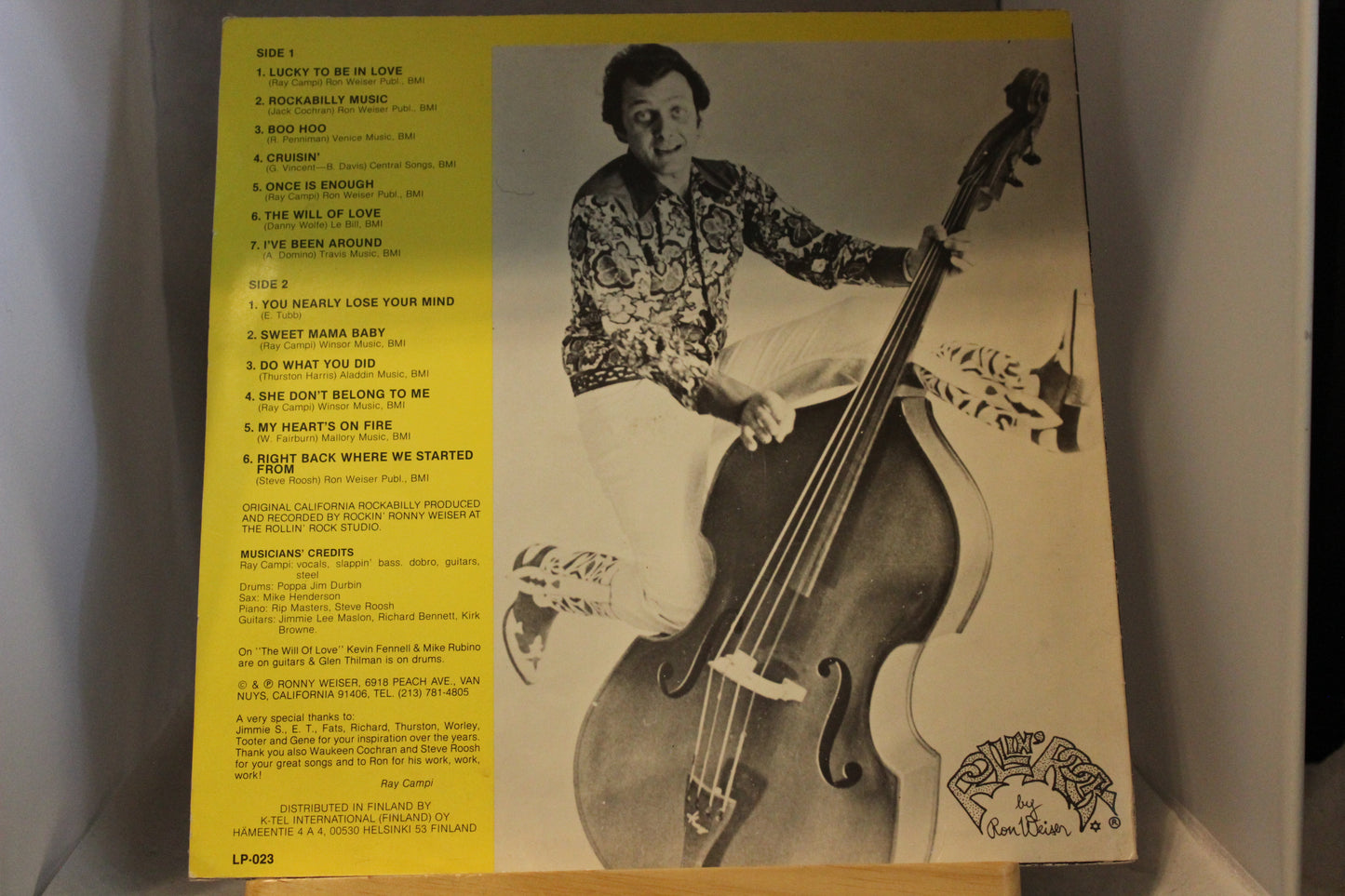 Ray Lampi and his Rockabilly Rebels Rockabilly music lp-levy