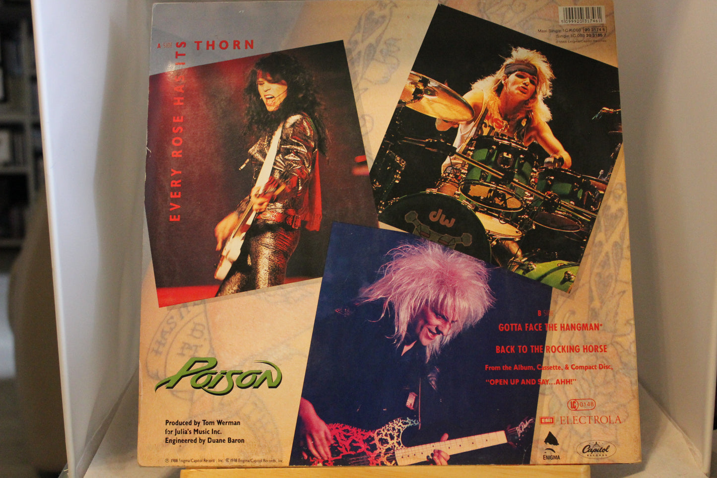 Poison Every rose has its thorn single 12