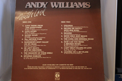 Andy Williams With love lp-levy