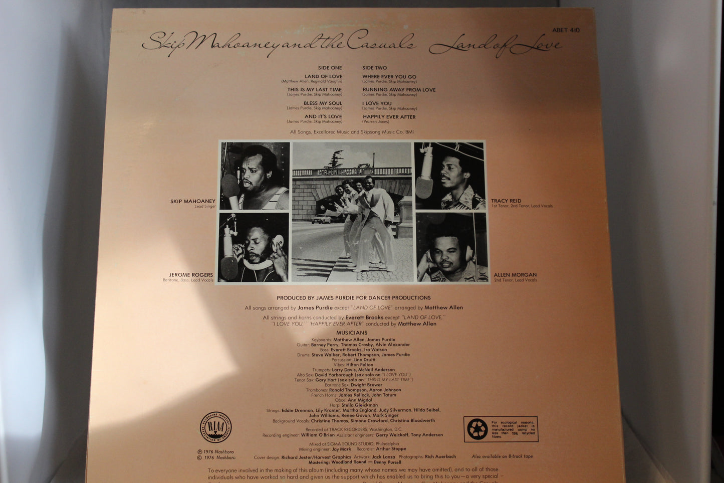 Skip Mahonney and the Casuals Land of love lp-levy