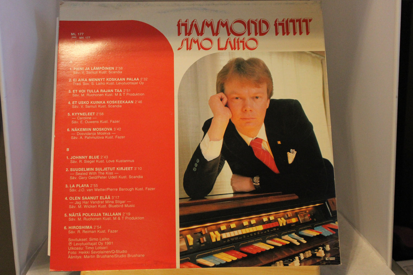 Simo Laiho Hammond Hitit lp-levy