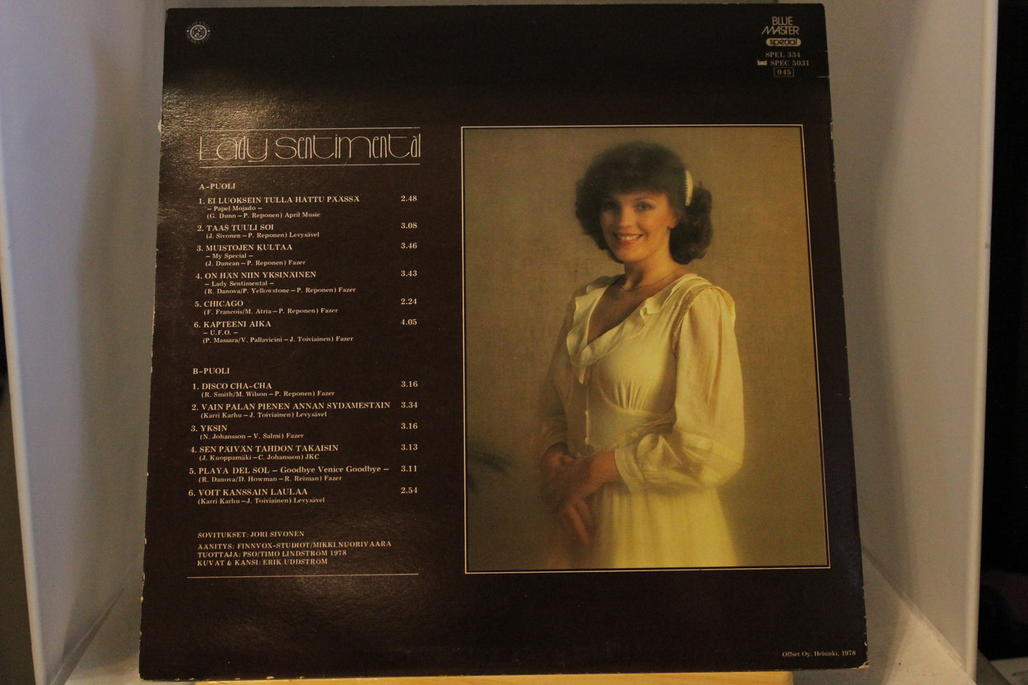 Paula Koivuniemi Lady Sentimental lp-levy