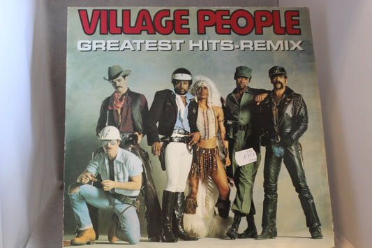 Village people Greatest hits remix lp-levy