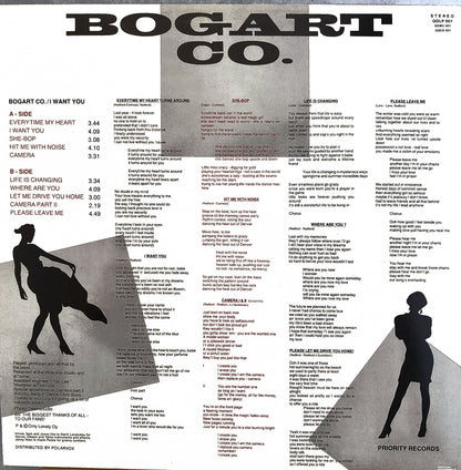 Bogart Go I Want you Lp-levy