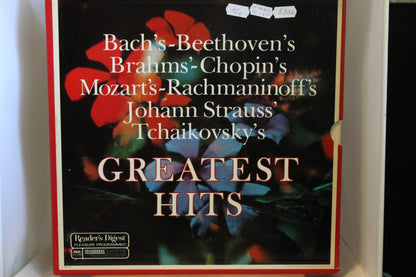 Bach Brahm Mozart Straus Greatest hits lp - levy 8 levyn boxi - Asadon AarteetLp - levyt