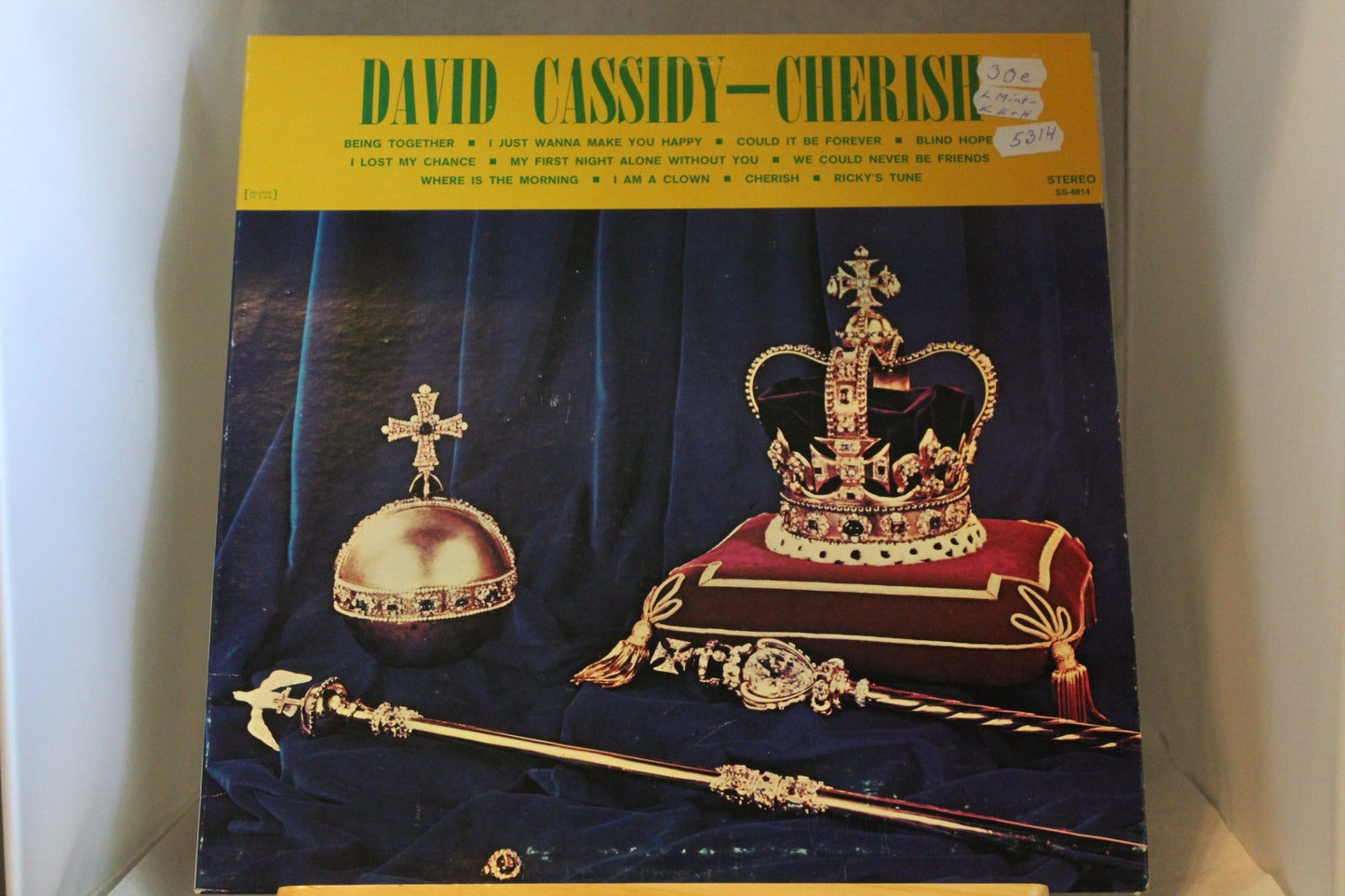 David Cassidy Cherish lp - levy - Asadon AarteetLp - levyt