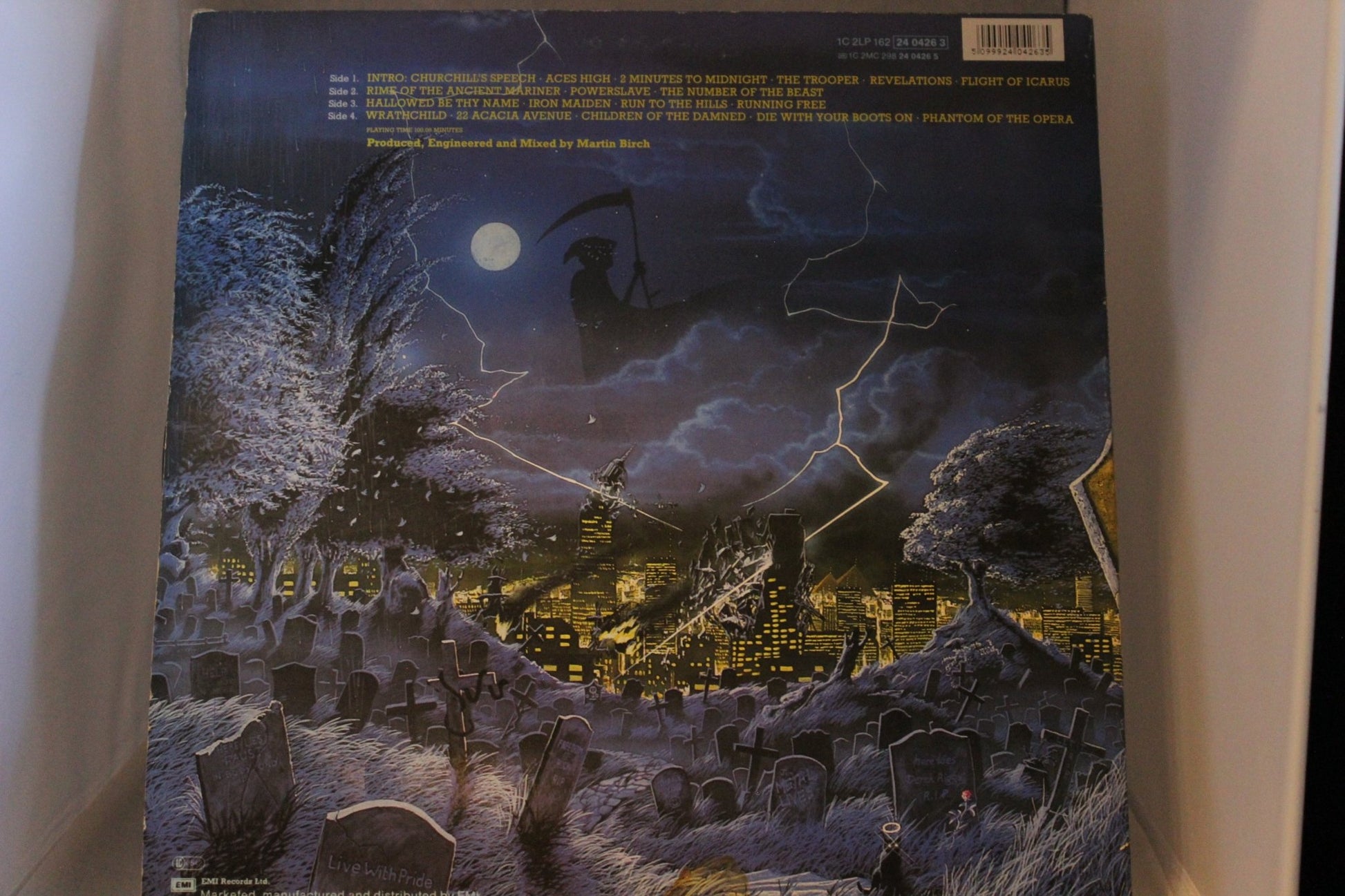 Iron Maiden Live after death Tupla lp - levy - Asadon AarteetLp - levyt