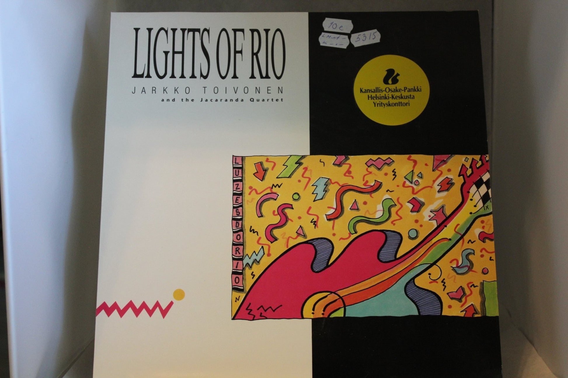 Jarkko Toivonen an the Jacaranda Quarted Lights of Rio lp - levy - Asadon AarteetLp - levyt