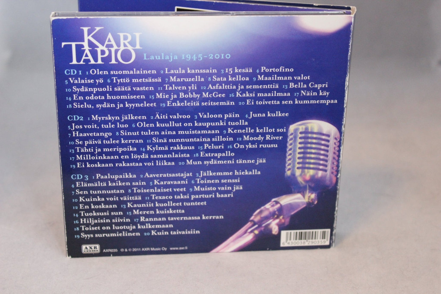 Kari Tapio Laulaja 1945 - 2010 3 cd boxi - Asadon AarteetKasetit, Levyt, Nauhat,yms.