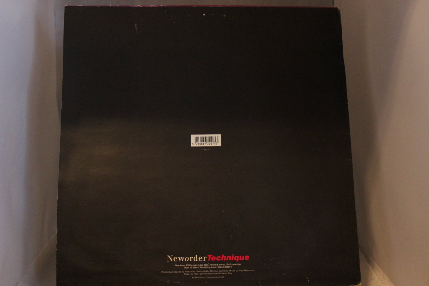 Neworder Technique lp - levy - Asadon AarteetLp - levyt