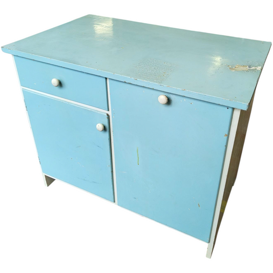 Sininen keittiökaappi