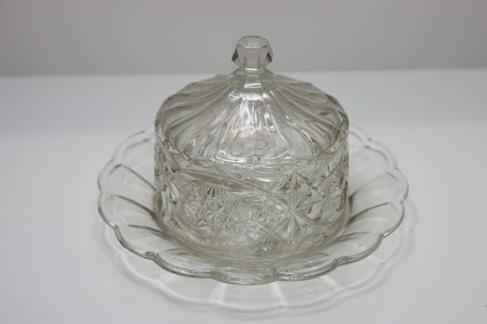 Riihimäen lasi Tarjoiluastia kannella