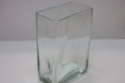 Riihimäen lasi vihertävä lankku maljakko